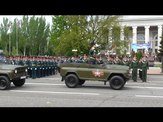victory parade in donetsk on may 9, 2016
